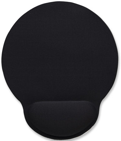 434362 Mouse Pad con Descansa Muñecas - el material de gel promueve la posición adecuada de la mano y la muñeca, Color negro 434362 Mouse Pad con Descansa Muñecas - el material de gel promueve la posición adecuada de la mano y la muñeca, Color negro